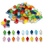 Mosaic Tiles, Mosaic Glass Tiles for Crafts Bulk, 200g Mixed Colors Tiny Crystal Glass Pieces, DIY Craft Kit for Adults, Making Supplies for Handmade Coasters, Vases, Home Decoration, Art Projects