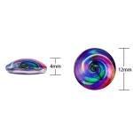 Aipridy 200 Pieces 12mm Mosaic Printed Glass Dome Cabochons Mixed Color Flower Pattern Half Round Crafts Mosaic Tiles for Photo Pendant Jewelry Making (12mm, Mosaic)