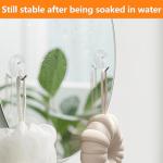 Yeumk 40Pack Mini Suction Cup Hooks 0.8Inch Clear Suction Cups with Metal Hooks, PVC Removable and Reusable Utility Hooks for Glass Windows, Mirrors, Doors, Tiles, Shower, Kitchen, Bathroom