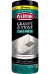 Weiman Granite Cleaner and Polish - 30 Wipes - For Granite Marble Soapstone Quartz Quartzite Slate Limestone Corian Laminate Tile Countertop and More (Pack of 1), Package May Vary