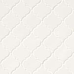 MSI Glazed Arabesque Ceramic Tile for Kitchen Backsplash, Wall Tile for Bathroom, Shower Wall Tile, 10.83 in. x 15.5 in. Mesh-Mounted Mosaic Tile, Whisper White (AMZ-MD-00218-SAM)