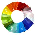 Unicoshape 26 Sheets Opaque Stained Glass Kit for Beginners - 6 x 4 Inch Colored Opalescent Art Glass for Mosaic Art, DIY Starter Projects & Craft Supplies - Easy to Cut & Shape