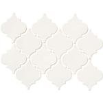 MSI Glazed Arabesque Ceramic Tile for Kitchen Backsplash, Wall Tile for Bathroom, Shower Wall Tile, 10.83 in. x 15.5 in. Mesh-Mounted Mosaic Tile, Whisper White (AMZ-MD-00218-SAM)