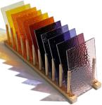 CHICSHIS 50 Transparent Stained Glass Sheets Bulk, Variety Colors Textured Cathedral Art Glass Sheets for DIY Mosaic Crafts, 4”x6” Vibrant Colored Glass Tiles Pieces for Home Decor