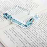 Nagpew 2 Pack Rectangle Paperweight, Clear Glass Letterweight, Transparent Decorative Block Tiles for Home Office Desktop Decor, Crafts, Projects, Ornaments, Books