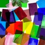 ILLUCKAI 36 Sheets Transparent Stained Glass Sheets, 6 x 4 Inch Cathedral Art Glass Mosaic Tiles Supplies, Assorted Colors for Stained Glass Projects