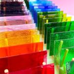 ILLUCKAI 36 Sheets Transparent Stained Glass Sheets, 6 x 4 Inch Cathedral Art Glass Mosaic Tiles Supplies, Assorted Colors for Stained Glass Projects