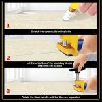 Glass Cutter Hand Tool, 2 In 1 Manual Tile Cutter With 2pcs Blades for Home DIY Cutting Glass, Mirror, Ceramic Tile, Glazed Tiles(Gold)