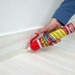 Flex Caulk, Silicone, Waterproof & Weatherproof Sealant, Strong, Indoor, Outdoor, Bath, Kitchen, Shower, Sink, Window, Baseboards, Door, RV, Roof, Wood, Glass, Tile, Marine, Clear, 6.5 oz, 1-Pack