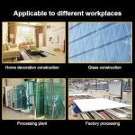 Glass Cutter Hand Tool, 2 In 1 Manual Tile Cutter With 2pcs Blades for Home DIY Cutting Glass, Mirror, Ceramic Tile, Glazed Tiles(Gold)