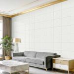 GRITHOME 10pcs Thick Off White Marble Peel and Stick Wall Panels 11.8" x 11.8" Waterproof Backsplash Tile Peel and Stick Wall Tiles for Bathroom,Kitchen,Living Rooms (Not Real Tile)