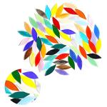 Mixed Color Glass Mosaic Tiles for DIY Projects