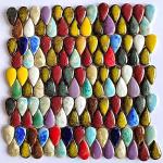 Colorful Big Raindrop Ceramic Mosaic Tiles for Crafts