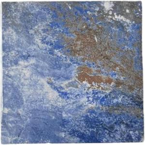 Tenedos Ozone Blue Textured Glossy Porcelain Tile
