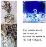 Colorful Big Raindrop Ceramic Mosaic Tiles for Crafts