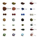 Colorful Big Raindrop Ceramic Mosaic Tiles for Crafts