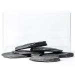 Natural Slate Rock Aquarium Stones - 6 Pack