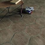 Provence Hexagon Heavy Duty Porcelain Shower Tile