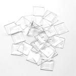 1.5" Beveled Glass Square Tiles - 30 Pack
