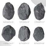 Natural Slate Rock Aquarium Stones - 6 Pack