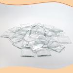 1.5" Beveled Glass Square Tiles - 30 Pack