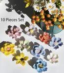 Lanyani 10 Iridescent Flower Mosaic Tiles