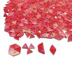 800PCS Rainbow Red Ceramic Mosaic Tiles