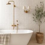 Matte White 4x4 Porcelain Subway Zellige Tile