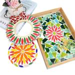 Iridescent White Leaf Petal Mosaic Tiles, 500g