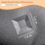 1.5" Beveled Glass Square Tiles - 30 Pack