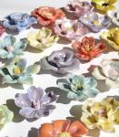 Lanyani 10 Iridescent Flower Mosaic Tiles