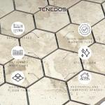 Cappadocia Hexagon Porcelain Mosaic Tile 12x12