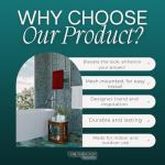 Green Emerald Hexagon Porcelain Mosaic Shower Tile