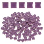 205pcs Purple Ceramic Mosaic Tiles for DIY Projects