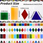 Assorted Glass Mosaic Tiles for Art Projects
