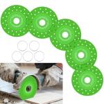 BURMONG 5PCS 4.5"(115 * 22.23mm) Glass Cutting Disc for Angle Grinder, Rock Slab Grinding Disc Diamond Cutter Saw Blade, Ultra-Thin Cutting Grinding for Marble Granite Porcelain Tile Glass