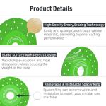 BURMONG 5PCS 4.5"(115 * 22.23mm) Glass Cutting Disc for Angle Grinder, Rock Slab Grinding Disc Diamond Cutter Saw Blade, Ultra-Thin Cutting Grinding for Marble Granite Porcelain Tile Glass