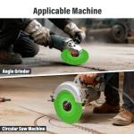 BURMONG 5PCS 4.5"(115 * 22.23mm) Glass Cutting Disc for Angle Grinder, Rock Slab Grinding Disc Diamond Cutter Saw Blade, Ultra-Thin Cutting Grinding for Marble Granite Porcelain Tile Glass