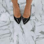 FloorPops Opaline Peel and Stick Floor Tiles, White Marble Look Removable Vinyl Flooring, Self Adhesive Floor Tiles for Kitchen Bathroom Entryway