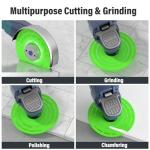 BURMONG 5PCS 4.5"(115 * 22.23mm) Glass Cutting Disc for Angle Grinder, Rock Slab Grinding Disc Diamond Cutter Saw Blade, Ultra-Thin Cutting Grinding for Marble Granite Porcelain Tile Glass