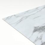 FloorPops Opaline Peel and Stick Floor Tiles, White Marble Look Removable Vinyl Flooring, Self Adhesive Floor Tiles for Kitchen Bathroom Entryway