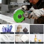 BURMONG 5PCS 4.5"(115 * 22.23mm) Glass Cutting Disc for Angle Grinder, Rock Slab Grinding Disc Diamond Cutter Saw Blade, Ultra-Thin Cutting Grinding for Marble Granite Porcelain Tile Glass