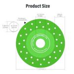 BURMONG 5PCS 4.5"(115 * 22.23mm) Glass Cutting Disc for Angle Grinder, Rock Slab Grinding Disc Diamond Cutter Saw Blade, Ultra-Thin Cutting Grinding for Marble Granite Porcelain Tile Glass