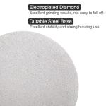 uxcell Diamond Sanding Grinding Disc, 8-Inch (200mm) Grit 80 No Center Hole, Flat Lap Disk Polishing Discs Abrasive Wheel for Gemstone Tile Porcelain Glass Stone Metal