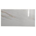 Tenedos TRCD-CLG-Gloss Siena White Greyish Oro Gold Brownish 12x24 Calacatta Marble Look Porcelain Gloss Shiny Floor Wall Tile (Box of 10 Pieces (18.84 Square feet))