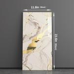 Haimin Wall Panels Peel and Stick 10 Pieces 23.6x11.8in (19.4 Sq. Ft. Coverage) Lightweight Backsplash Marble Look Tile (not Real Marble) Ideal for Kitchen Bathrooms Living Rooms Bedrooms