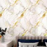 Haimin Wall Panels Peel and Stick 10 Pieces 23.6x11.8in (19.4 Sq. Ft. Coverage) Lightweight Backsplash Marble Look Tile (not Real Marble) Ideal for Kitchen Bathrooms Living Rooms Bedrooms