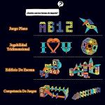 BINZKBB Light Magnetic Tiles Building Blocks for Kids,3D Clear Educational STEM Building Toys,Magnetic Marble Run Blocks Toys for Kids Ages 3 4 5 6 7 8 10+Year Old Boys Girls Creative Gift(110 PCS)