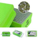 HXIN Diamond Hand Polishing Pad Diamond Sanding Block Foam Backed Diamond Sponge Sanding Pads for Wet or Dry Grinding polishing for Granite Marble Stone Tile Glass Ceramic (1, 60# Cubic)