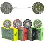 HXIN Diamond Hand Polishing Pad Diamond Sanding Block Foam Backed Diamond Sponge Sanding Pads for Wet or Dry Grinding polishing for Granite Marble Stone Tile Glass Ceramic (1, 60# Cubic)